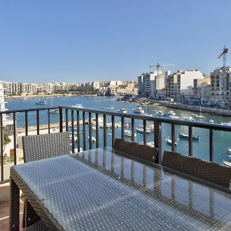 Spinola Court - Stunning Seaview & Penthouse On Spinola Bay By Shortletsmalta Apartment